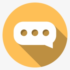 Icon Of A Speech Bubble - Circle Text Bubble Icon, HD Png Download, Transparent PNG