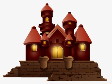 Red Small Castle Png Clipart Image - Small Castle Png, Transparent Png, Transparent PNG