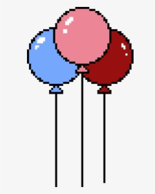 Toy Balloon Pixel Art Birthday Speech Balloon - Transparent Balloon Pixel Art, HD Png Download, Transparent PNG