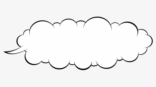 Line Art,leaf,symmetry - Speech Cloud, HD Png Download, Transparent PNG