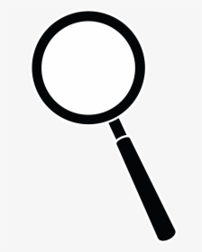 Magnifying Glass Silhouette - Silhouette Magnifying Glass Vector, HD Png Download, Transparent PNG