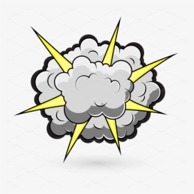 Cartoon Explosion Png - Fighting Cloud, Transparent Png, Transparent PNG
