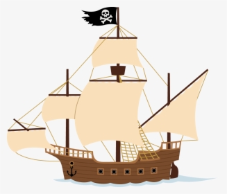 Peter Pan Ship Piracy Clip Art - Pirate Ship, HD Png Download, Transparent PNG