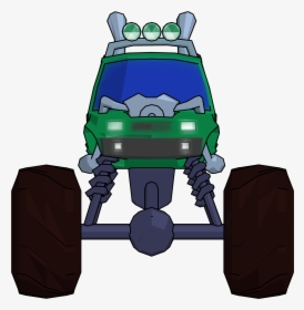 Monster Truck Cartoon Png Clipart Picture Front View - Monster Truck Front Clipart, Transparent Png, Transparent PNG
