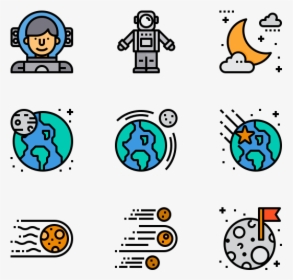 Space And Galaxy - Academy Icon Flat Design, HD Png Download, Transparent PNG