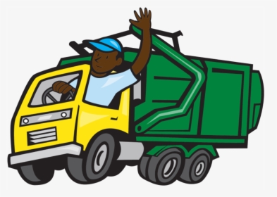 Mac S Moving /rubbish Removal Services - Cartoon Garbage Truck, HD Png Download, Transparent PNG