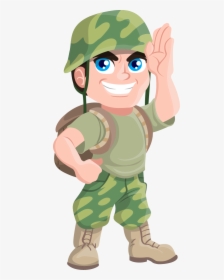 Collection Of Soldier - Cartoon Soldier Clip Art, HD Png Download, Transparent PNG