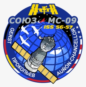 Soyuz Ms 09 Mission Patch - Soyuz Ms-09, HD Png Download, Transparent PNG
