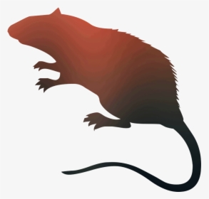 Rat Vector Graphics Royalty-free Silhouette Stock Photography - Rat Silhouette, HD Png Download, Transparent PNG