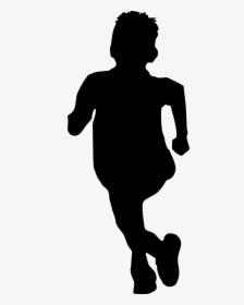 Child Running Silhouette Free, HD Png Download, Transparent PNG