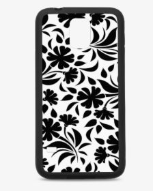Flower Background Vector Black And White Artsadd D - Mobile Phone Case, HD Png Download, Transparent PNG