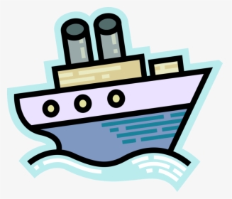 Vector Illustration Of Cruise Ship Or Ocean Liner Passenger - Vector Illustration Image Cruise Ship, HD Png Download, Transparent PNG