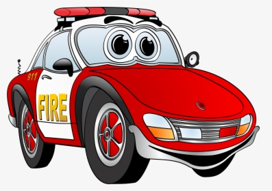 Fire Truck Clipart Race Car - Blue And White Police Car, HD Png Download, Transparent PNG