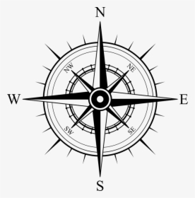 Compass, North, South, East, West, Navigation - Transparent Background Compass Clipart, HD Png Download, Transparent PNG