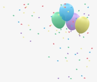 Balloons And Confetti Png, Transparent Png, Transparent PNG