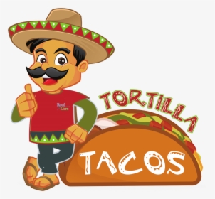 Transparent Cartoon Taco Png - Mexican Guy Clip Art, Png Download, Transparent PNG