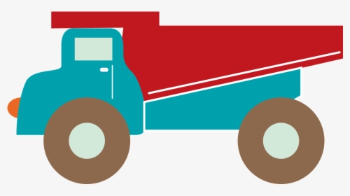 Clip Art Stock Vector Cartoon Dump Truck Flat Truck - Caminhão Desenho Png, Transparent Png, Transparent PNG