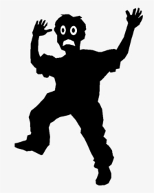 Scared Child Silhouette, Transparent Png - Scared Kid Silhouette, Png Download, Transparent PNG