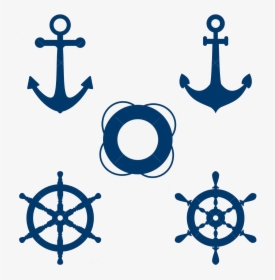 Ship Wheel Boat Vector At Free For Personal Use Transparent - Anchor And Ship Wheel, HD Png Download, Transparent PNG