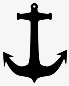 Black And White Anchor Free Vector Graphic Anchor Port, HD Png Download, Transparent PNG