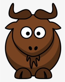Buffalo Transparent Cartoon - Gnu Cartoon, HD Png Download, Transparent PNG