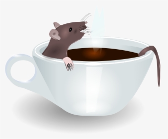 Rat In Coffee Clip Arts - Rat In The Box Clipart, HD Png Download, Transparent PNG