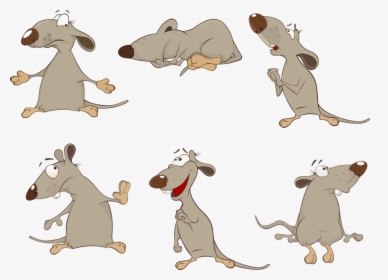 Brown Rodent Rat Vector Mouse Cartoon Clipart - Cartoon Rats, HD Png Download, Transparent PNG