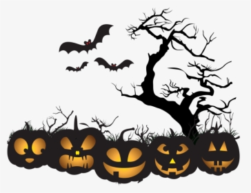 #halloween #pumpkin #spooky #creepy #pumpkins #darkart - Transparent Transparent Background Halloween Png, Png Download, Transparent PNG