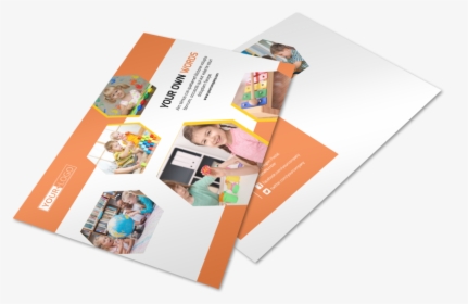 Creative Child Development Postcard Template Preview - Brochure, HD Png Download, Transparent PNG