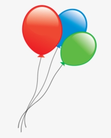 Balloons, Confetti, Celebration, Birthday, Fun - 3 Balloons On A String, HD  Png Download , Transparent Png Image - PNGitem