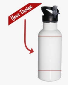 White Sublimation Water Bottle, HD Png Download, Transparent PNG