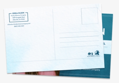 Family Missions Company Postcard Mailer Template Back - Handwriting, HD Png Download, Transparent PNG