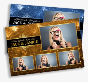 Black & Gold Sparkle Postcard - Black-gold Sparkle, HD Png Download, Transparent PNG
