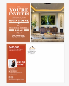 Real Estate Postcard Class Img-responsive - Real Estate Open House Invitation, HD Png Download, Transparent PNG