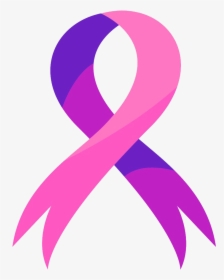 Breast Cancer Ribbon Png Picture - Pink Ribbon Cervical Cancer, Transparent Png, Transparent PNG