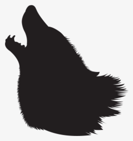 Gray Wolf Silhouette Clip Art - Howling Wolf Head Silhouette, HD Png Download, Transparent PNG