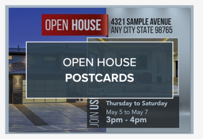 Designer Open House Postcard Ideas, HD Png Download, Transparent PNG