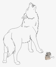 Transparent Wolf Howling Png - Line Art, Png Download, Transparent PNG