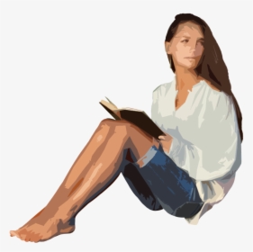 Person Sitting In Chair Back View Png - Sitting On Ground Png, Transparent Png, Transparent PNG