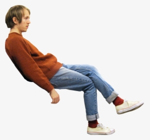 Transparent Person Sitting Back Png - Person Sitting Png, Png Download, Transparent PNG