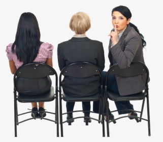 Transparent Shhh Clipart - Women Sitting In Chairs, HD Png Download, Transparent PNG