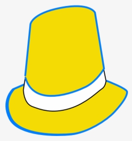 Top Hat Clipart Cool Hat - Hat Yellow Hat Png, Transparent Png, Transparent PNG