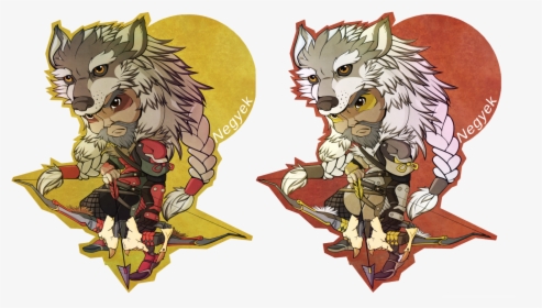 Transparent Wolf Eyes Png - Lone Wolf Hanzo Skin Art, Png Download, Transparent PNG