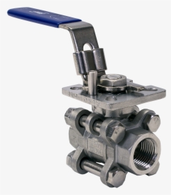 Flow , 3 Piece Stainless Steel Ball Valve , Png Download - Ball Valve, Transparent Png, Transparent PNG