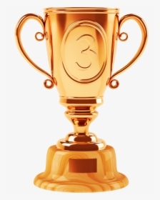 3rd Place Trophy Png - Tennis Ball With Trophy, Transparent Png, Transparent PNG