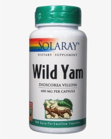 Solaray Wild Yam Root 100 Capsules 400 Mg - Solaray, HD Png Download, Transparent PNG