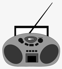 Radio With Antenna Vector Clip Art - Clip Art Radio, HD Png Download, Transparent PNG