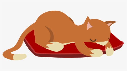 Transparent Sleeping Dragon Png - Art Clip Cat Sleeping, Png Download, Transparent PNG