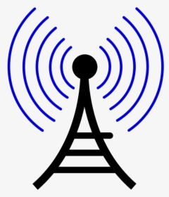 Free Vector Radio Wireless Tower Cor - Cartoon Cell Tower Png, Transparent Png, Transparent PNG