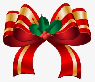 Christmas Bow Free Cliparts Clip Art Transparent Png, Png Download, Transparent PNG